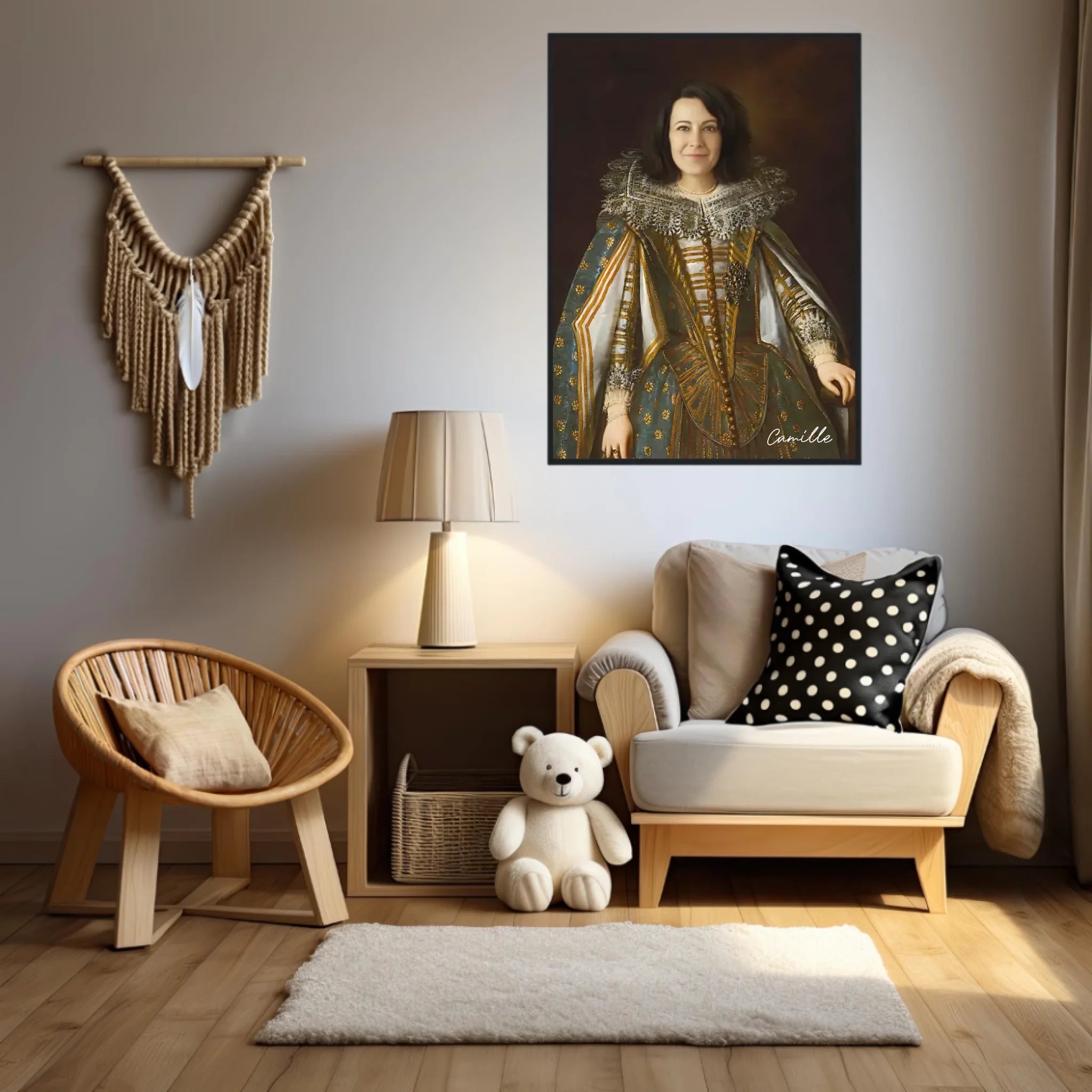 Tableau Personnalisé Portrait de Femme Marguerite de Médicis Duchesse de Parme et Plaisance