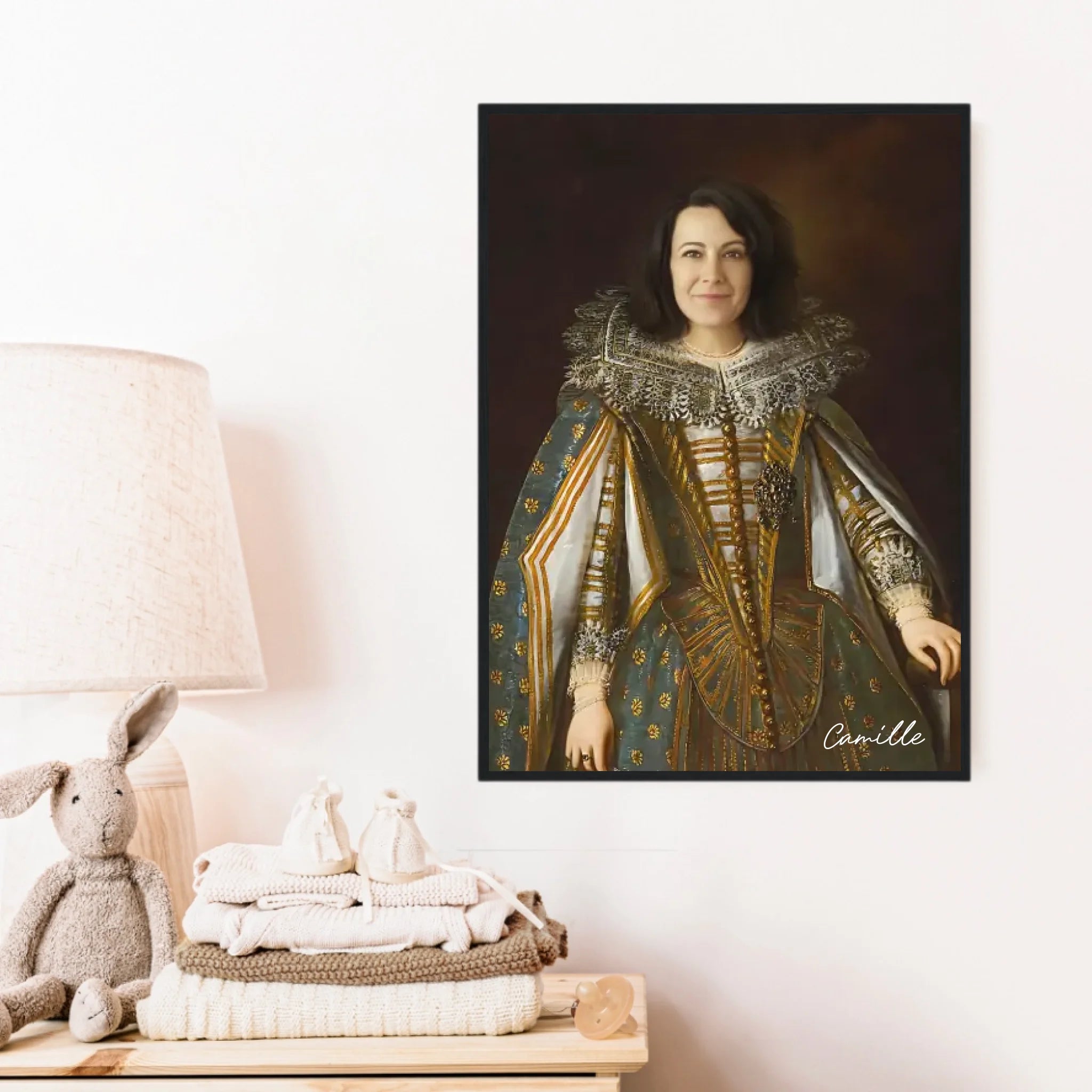 Tableau Personnalisé Portrait de Femme Marguerite de Médicis Duchesse de Parme et Plaisance