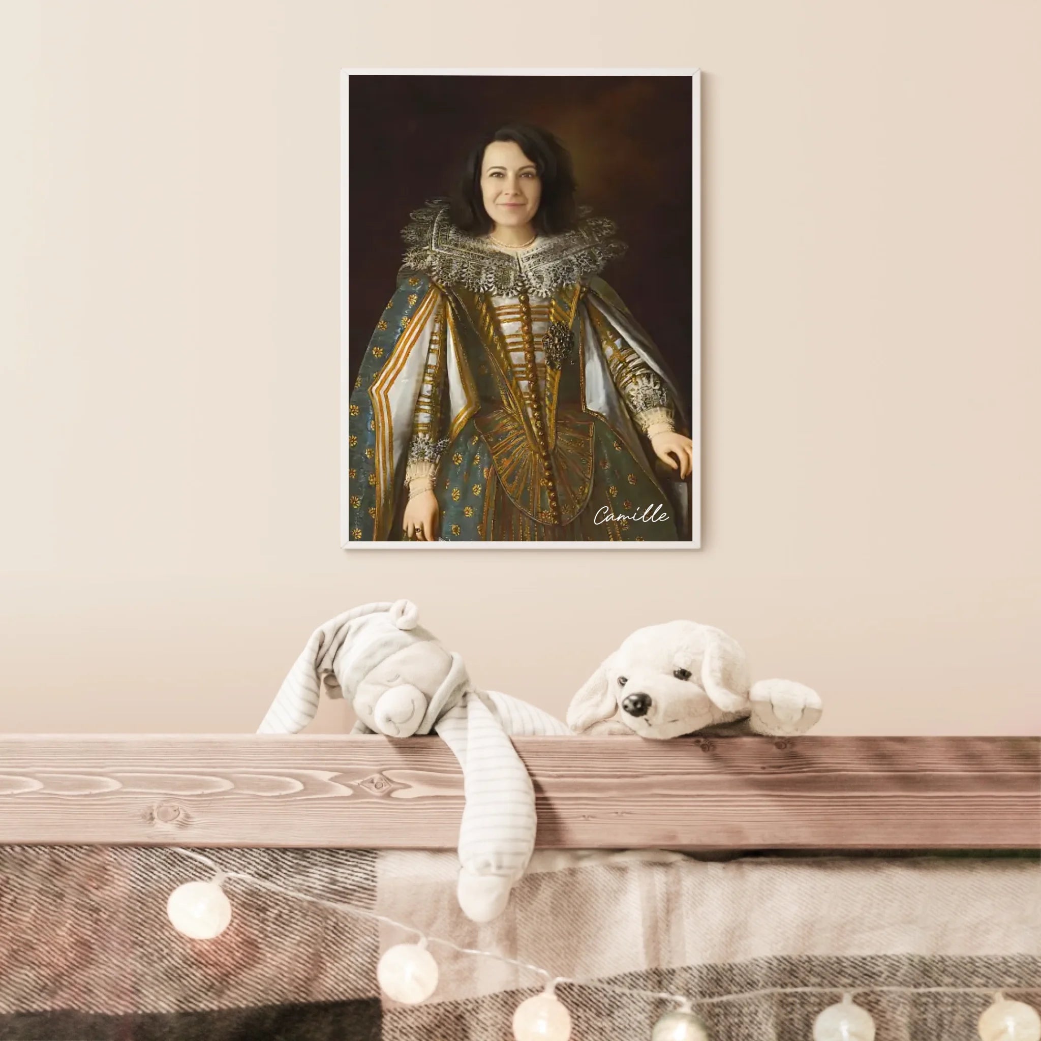 Tableau Personnalisé Portrait de Femme Marguerite de Médicis Duchesse de Parme et Plaisance