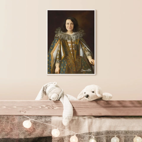Tableau Personnalisé Portrait de Femme Marguerite de Médicis Duchesse de Parme et Plaisance