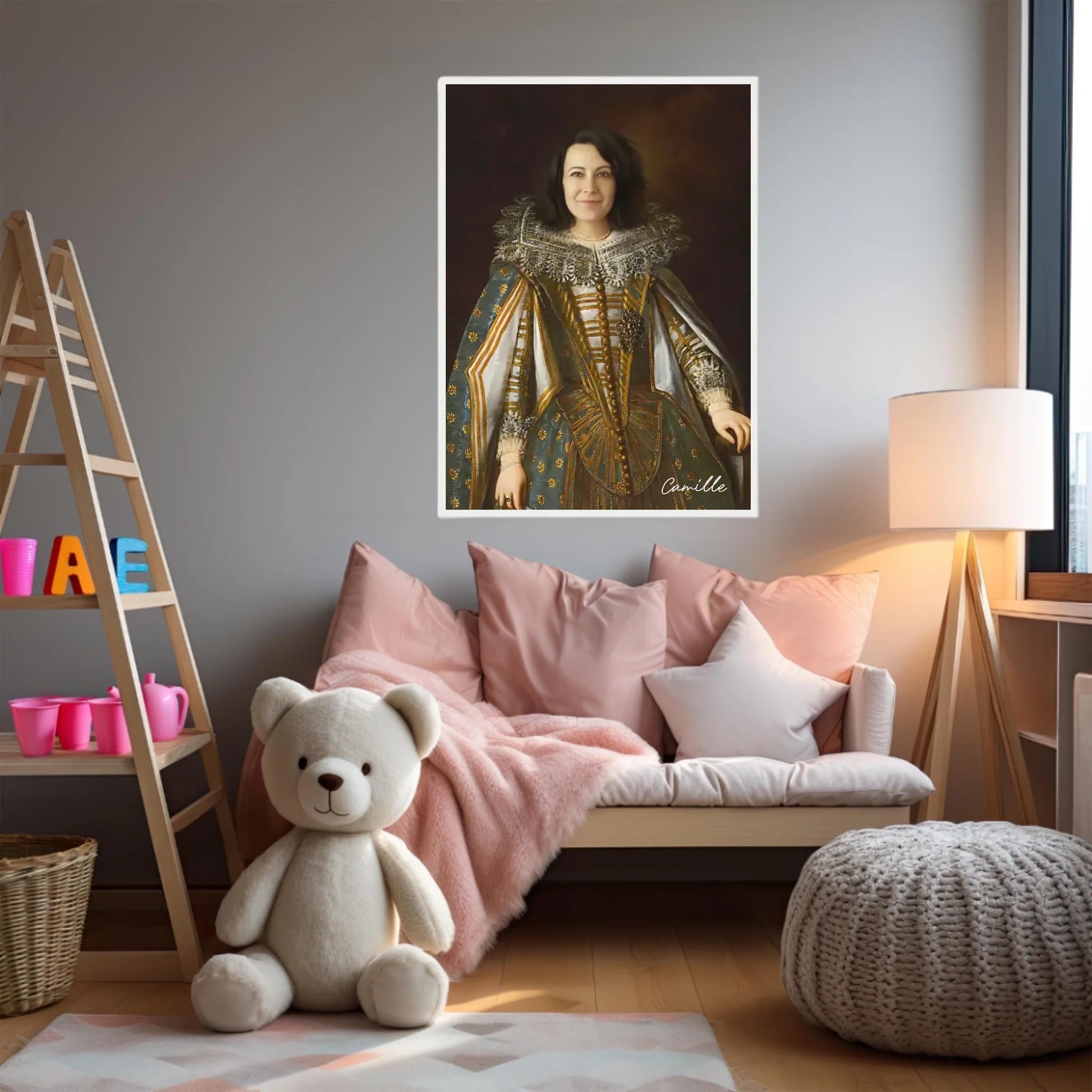 Tableau Personnalisé Portrait de Femme Marguerite de Médicis Duchesse de Parme et Plaisance