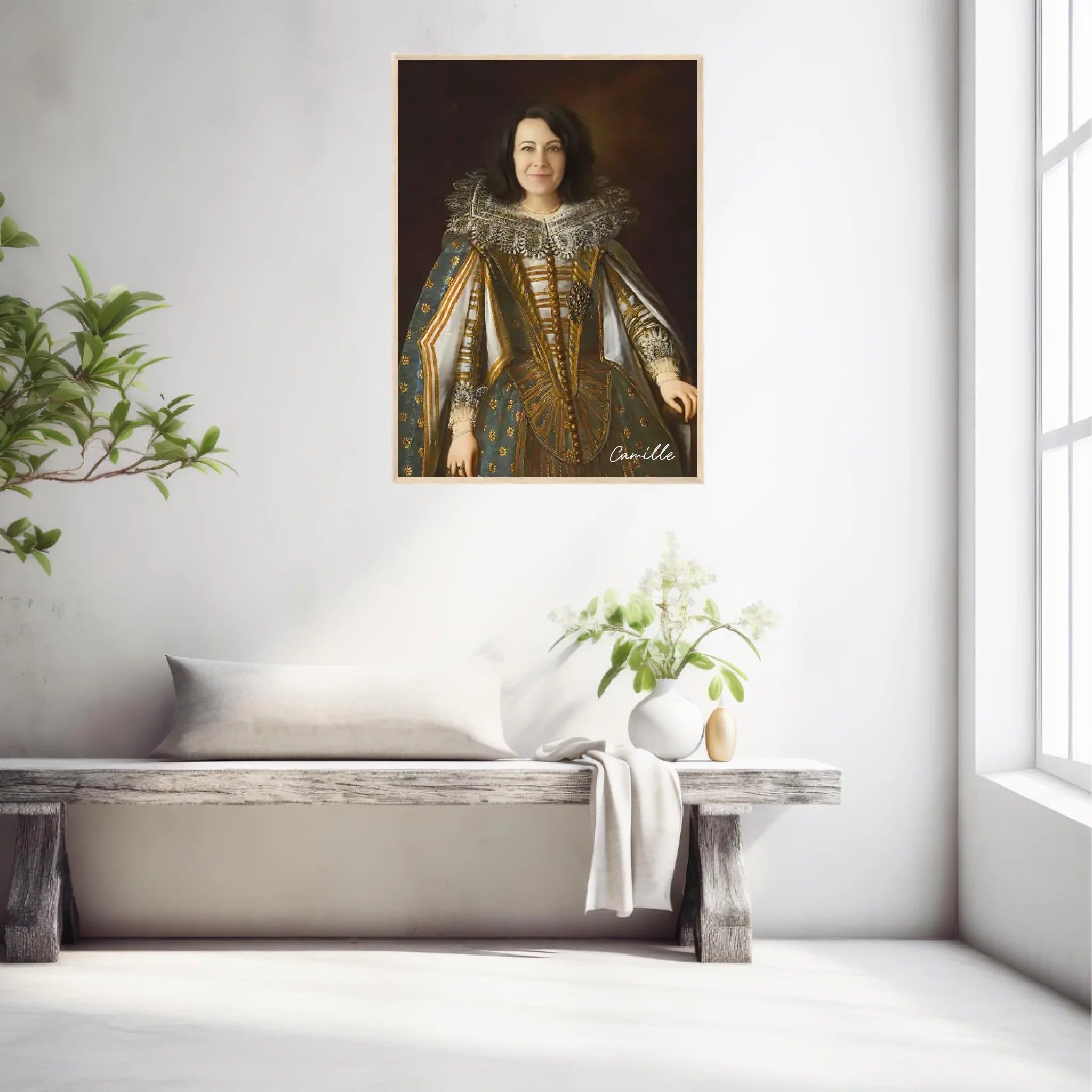Tableau Personnalisé Portrait de Femme Marguerite de Médicis Duchesse de Parme et Plaisance