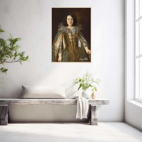 Tableau Personnalisé Portrait de Femme Marguerite de Médicis Duchesse de Parme et Plaisance