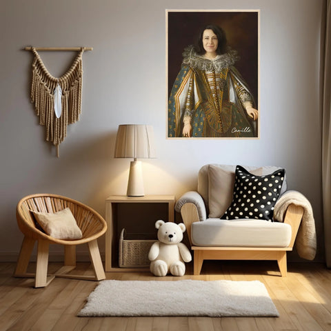 Tableau Personnalisé Portrait de Femme Marguerite de Médicis Duchesse de Parme et Plaisance