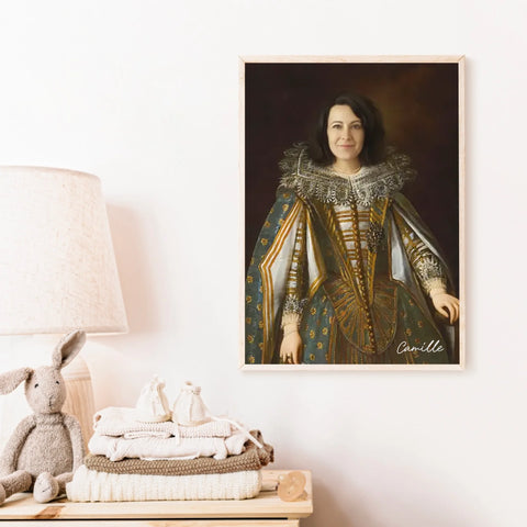 Tableau Personnalisé Portrait de Femme Marguerite de Médicis Duchesse de Parme et Plaisance