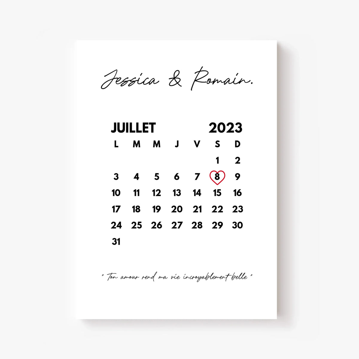Affiche Personnalisée Couple Date De Rencontre