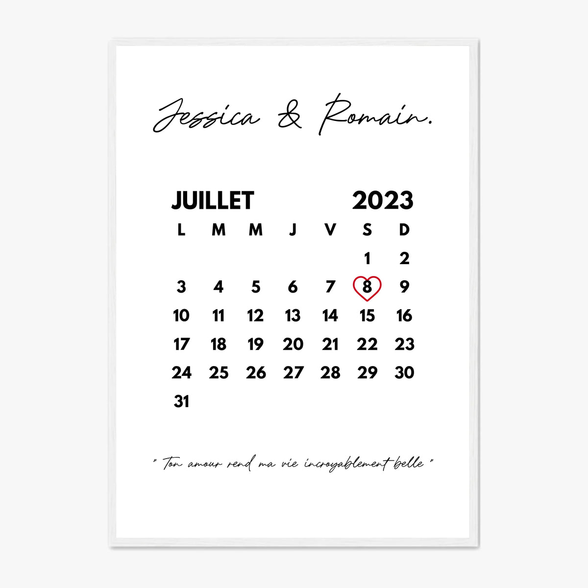 Affiche Personnalisée Couple Date De Rencontre