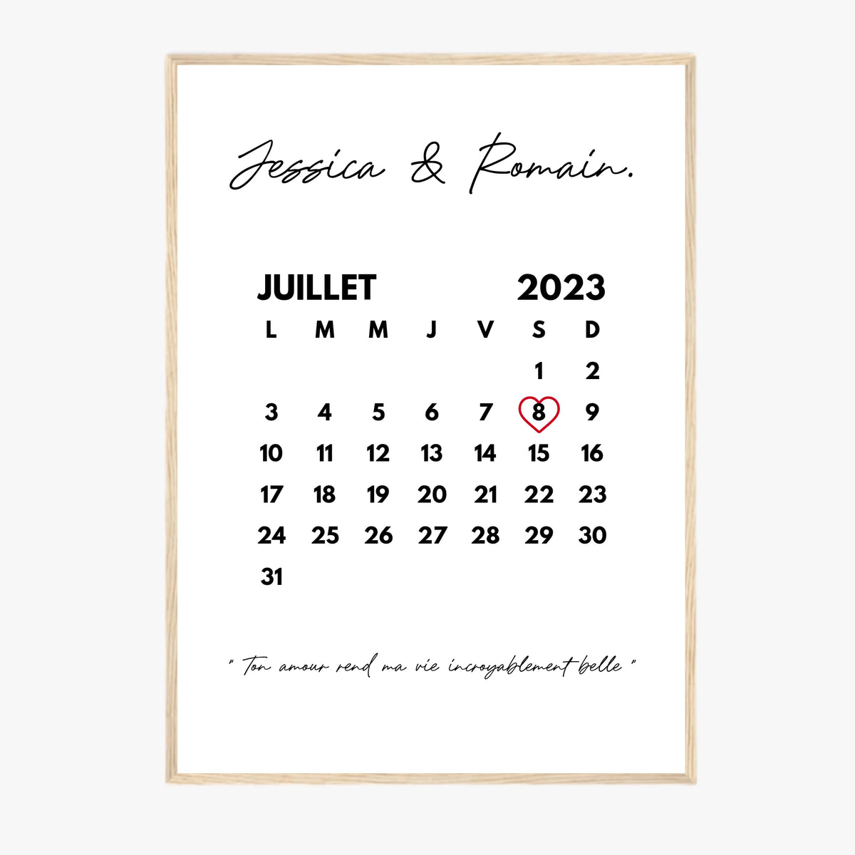 Affiche Personnalisée Couple Date De Rencontre