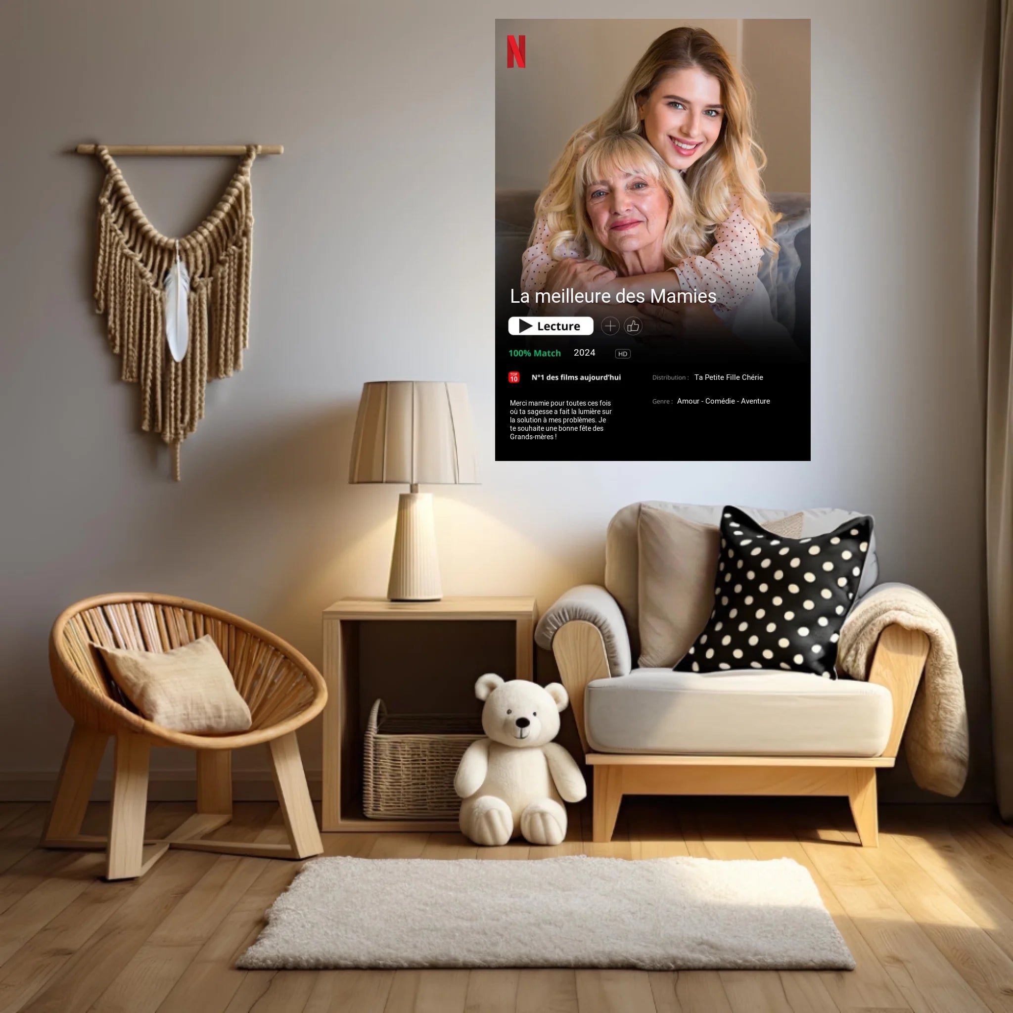 Affiche Personnalisée Poster Netflix Grand Mère