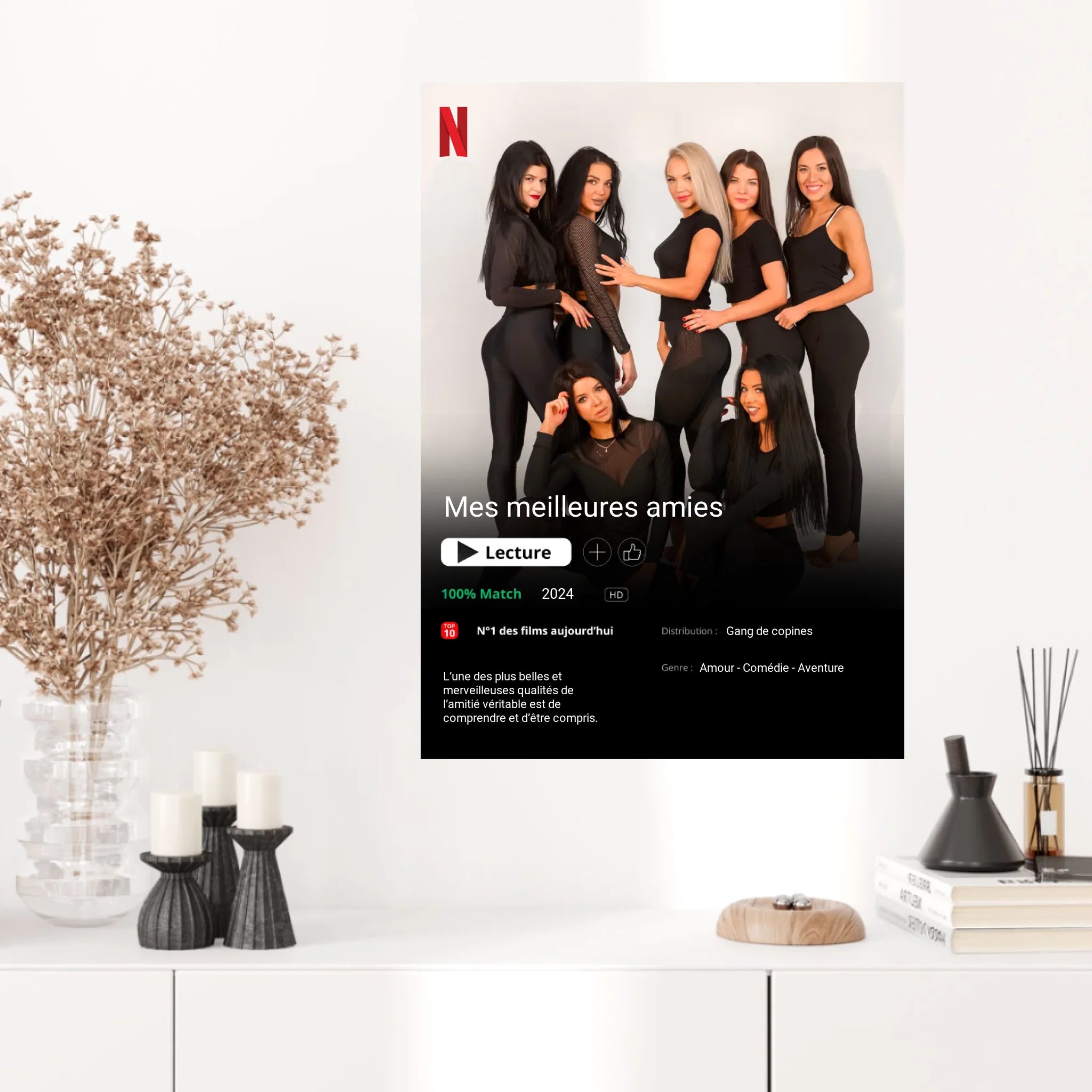 Affiche Personnalisée Poster Netflix Meilleure Amie