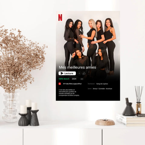 Affiche Personnalisée Poster Netflix Meilleure Amie