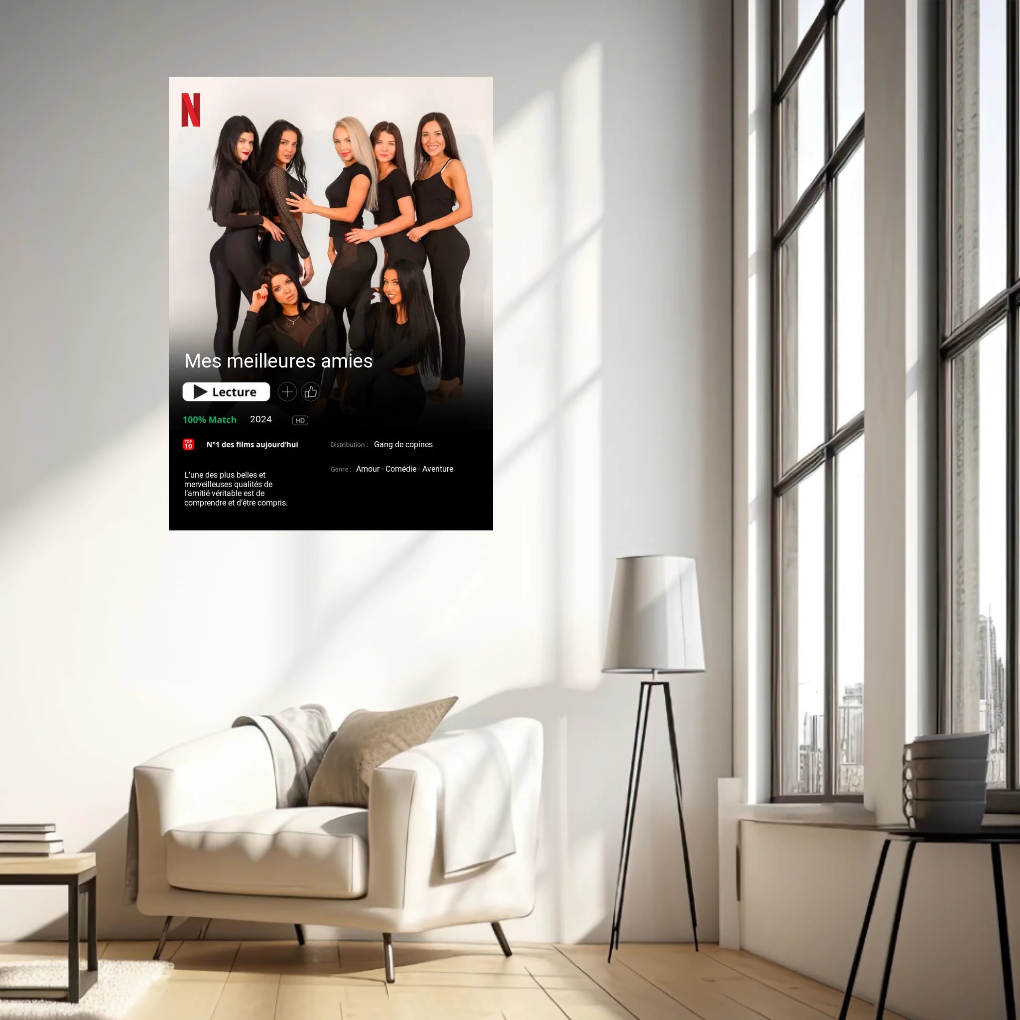 Affiche Personnalisée Poster Netflix Meilleure Amie