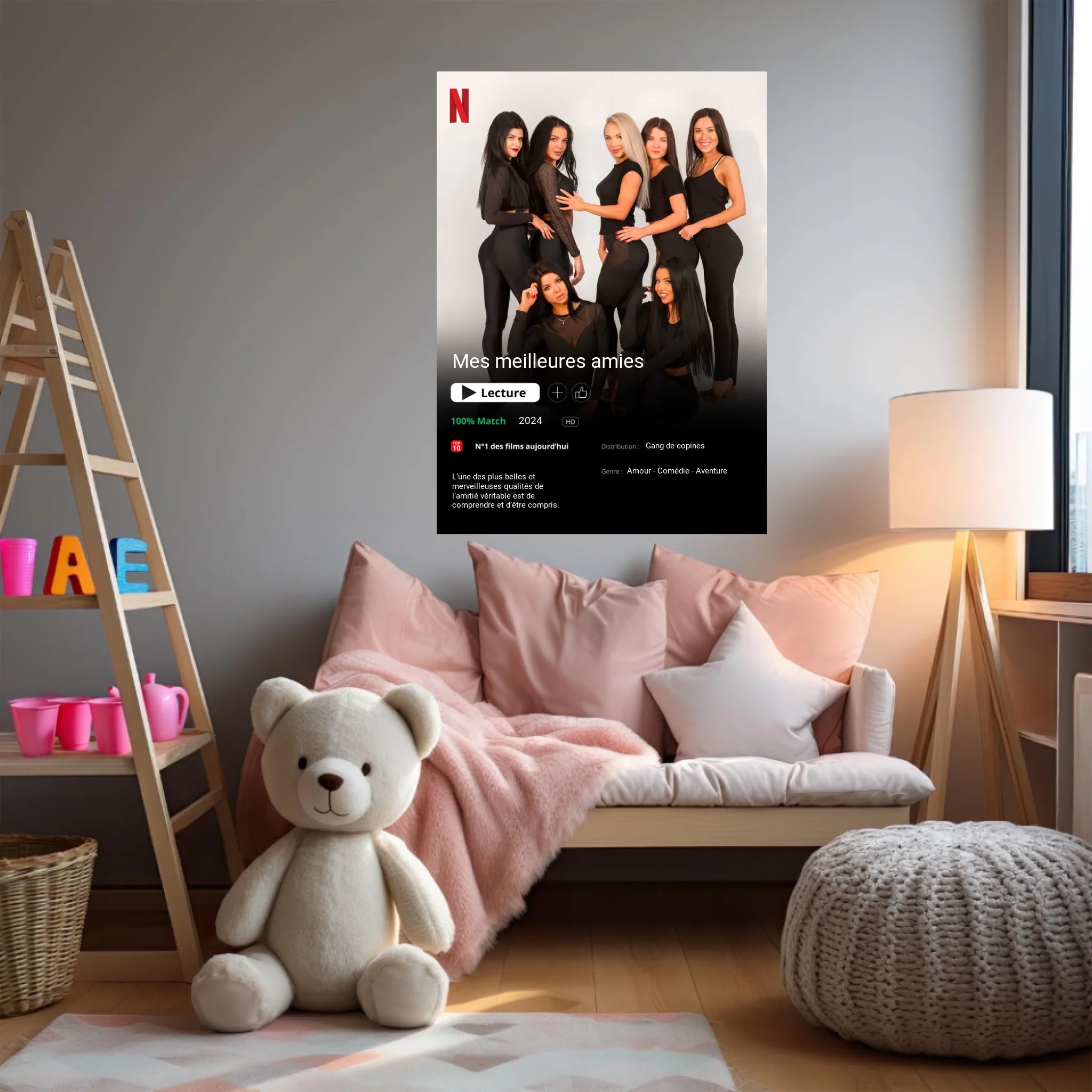 Affiche Personnalisée Poster Netflix Meilleure Amie