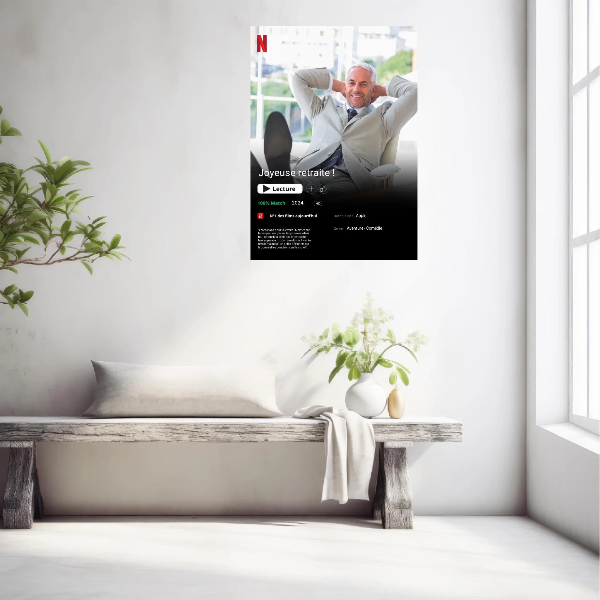 Affiche Personnalisée Poster Netflix Retraite