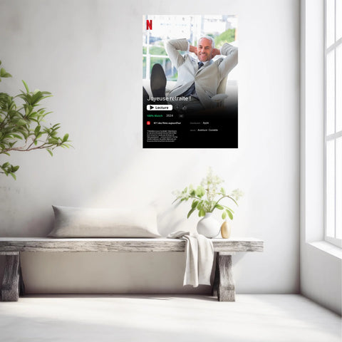 Affiche Personnalisée Poster Netflix Retraite