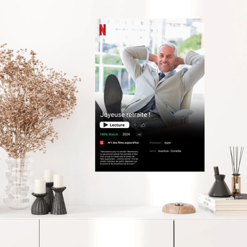 Affiche Personnalisée Poster Netflix Retraite
