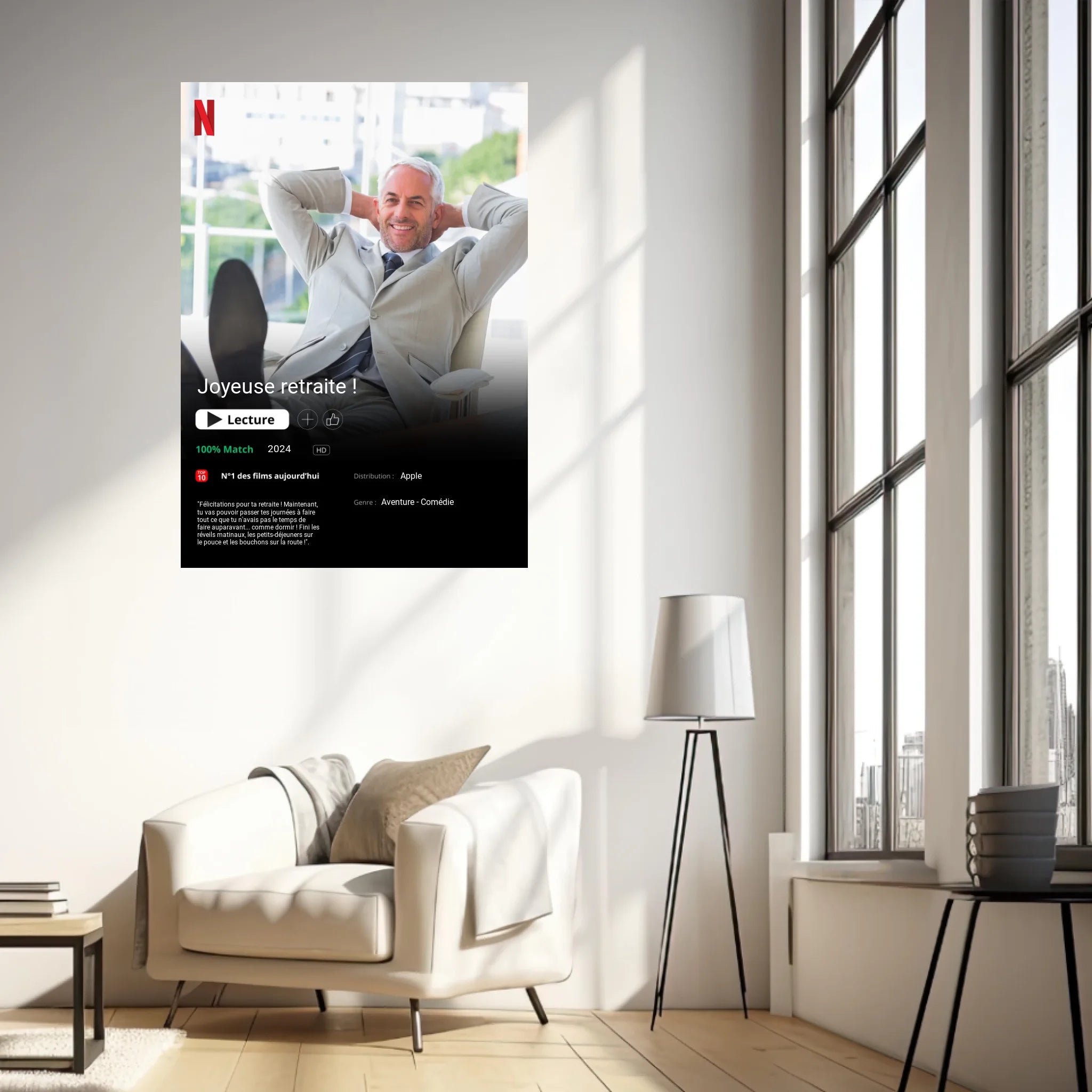 Affiche Personnalisée Poster Netflix Retraite