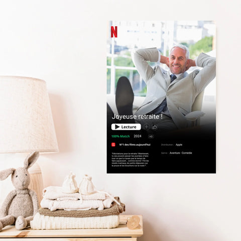 Affiche Personnalisée Poster Netflix Retraite