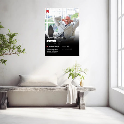 Affiche Personnalisée Poster Netflix Retraite