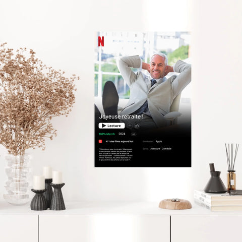 Affiche Personnalisée Poster Netflix Retraite