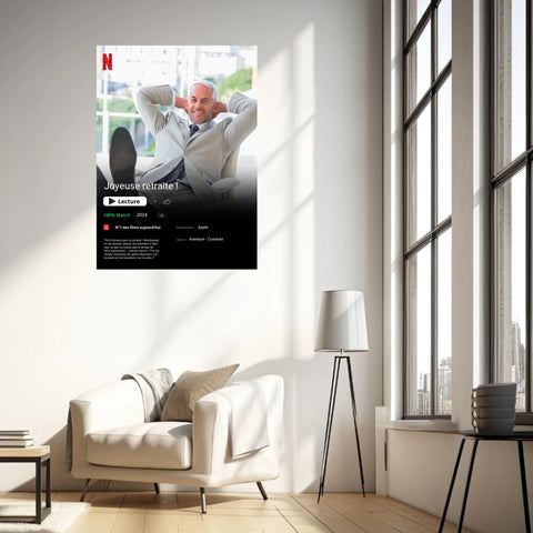 Affiche Personnalisée Poster Netflix Retraite