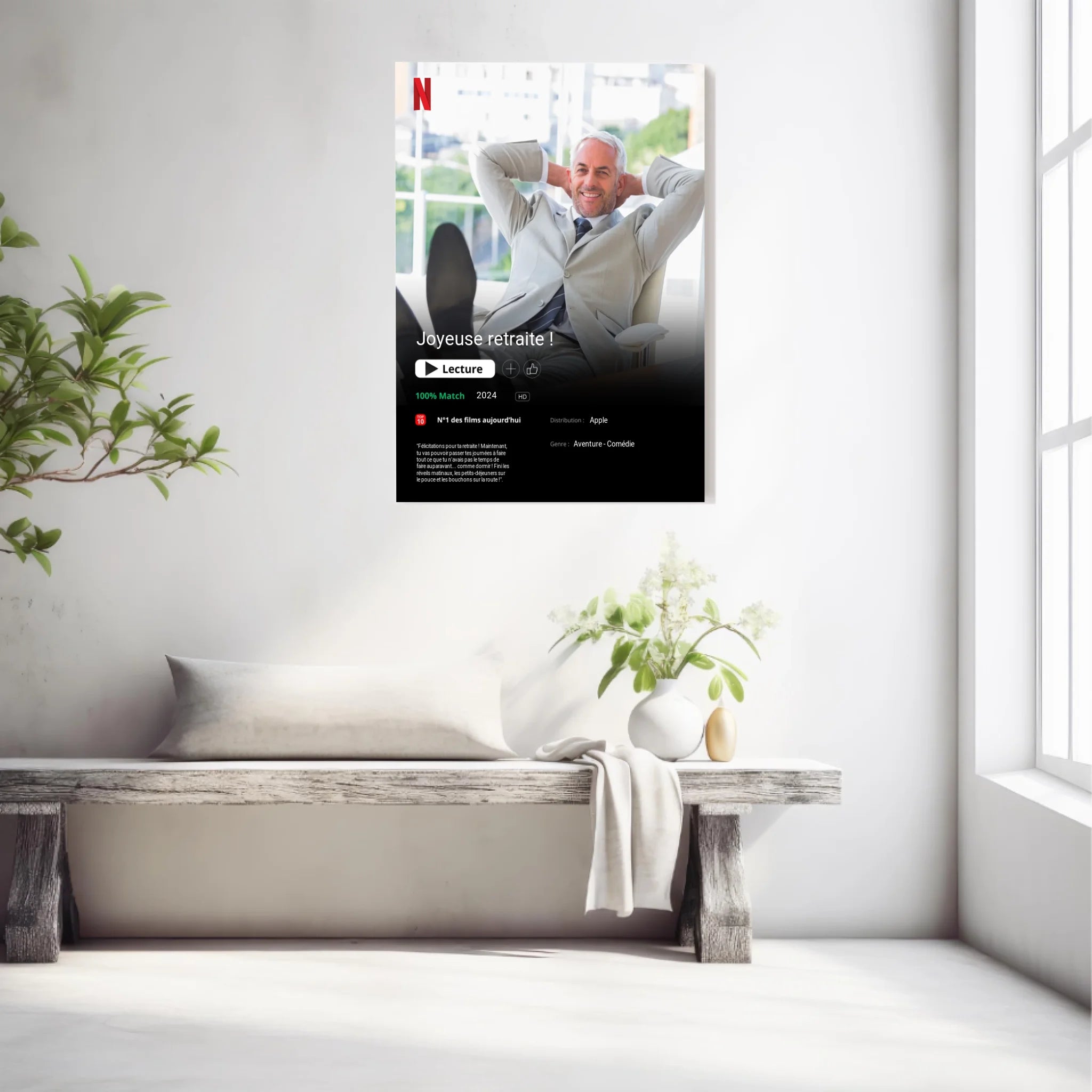 Affiche Personnalisée Poster Netflix Retraite