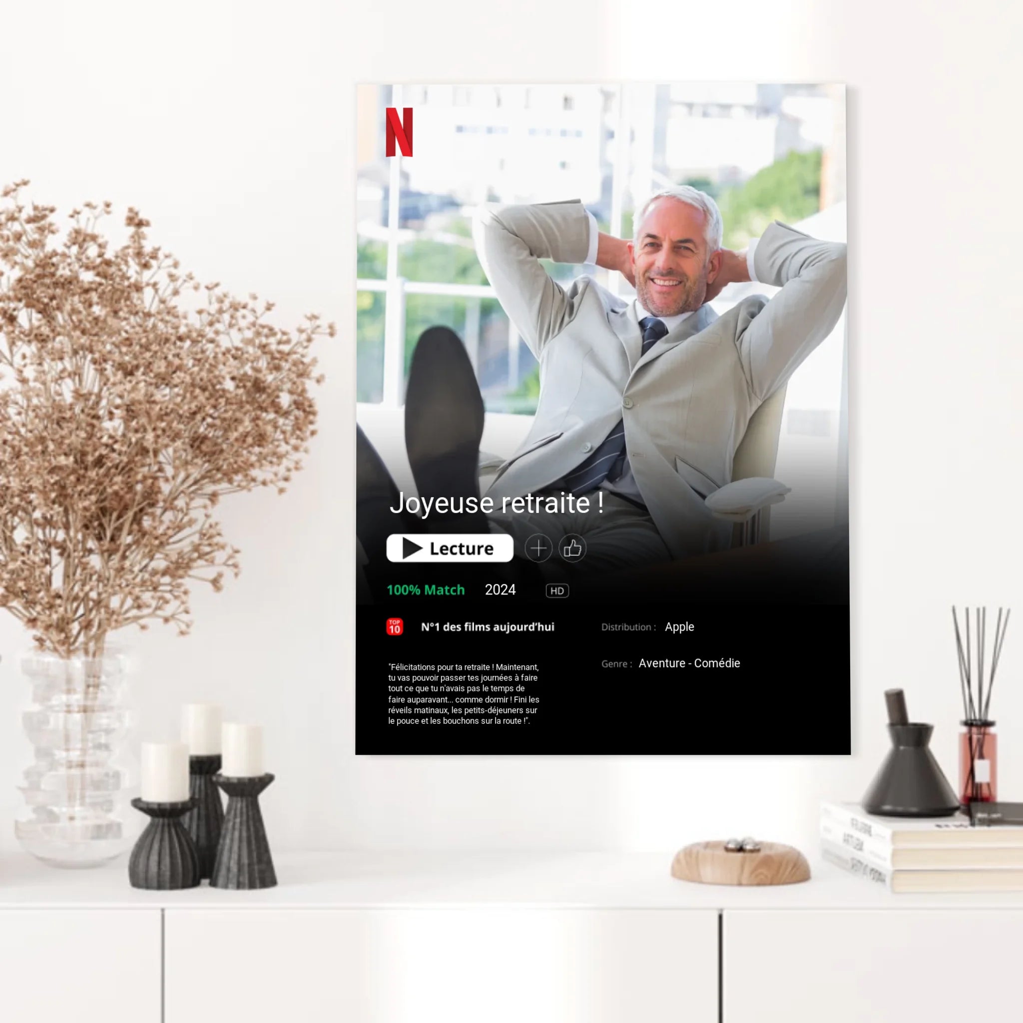 Affiche Personnalisée Poster Netflix Retraite