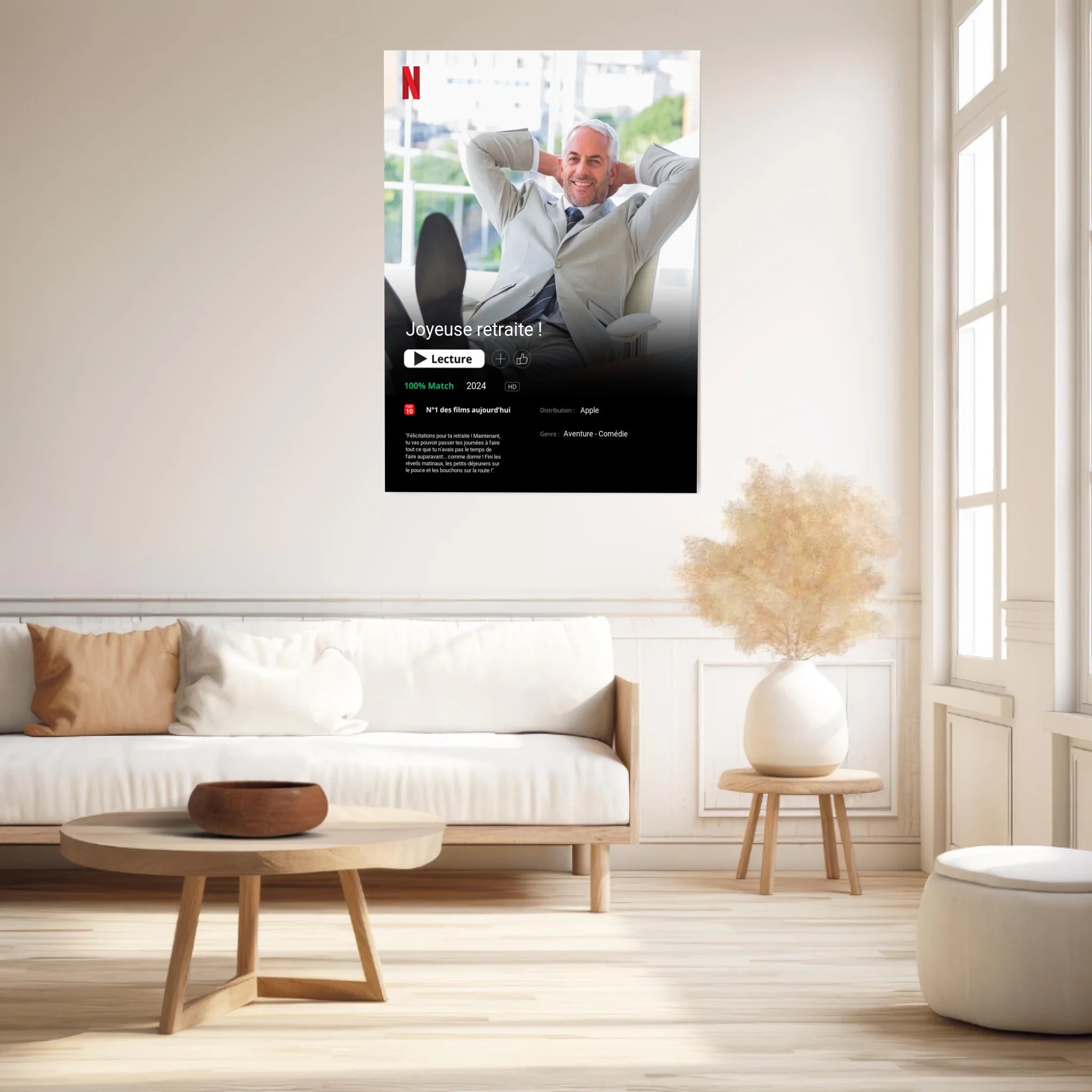 Affiche Personnalisée Poster Netflix Retraite