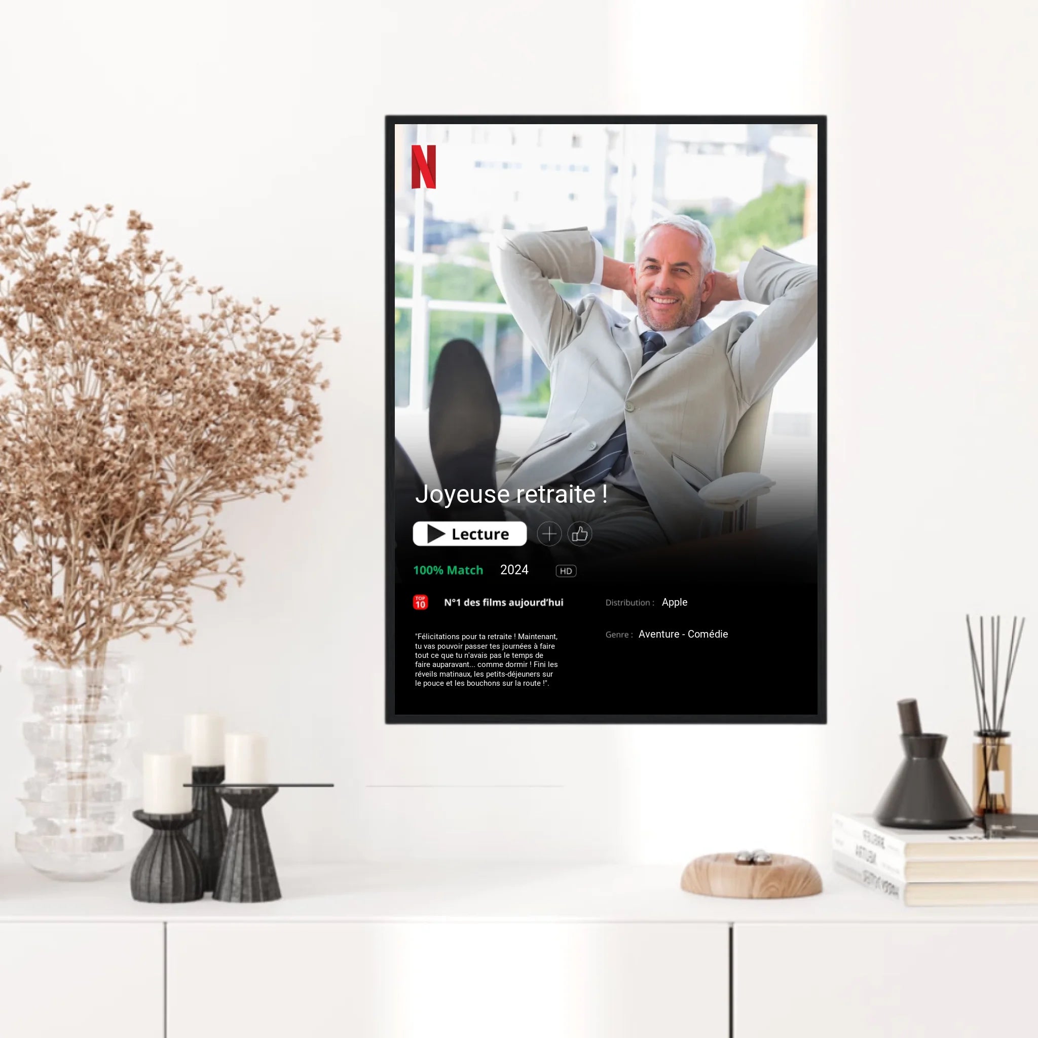 Affiche Personnalisée Poster Netflix Retraite