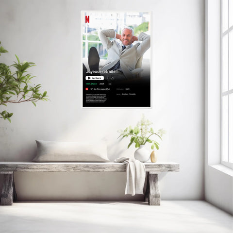 Affiche Personnalisée Poster Netflix Retraite