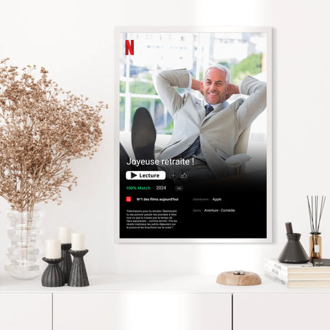 Affiche Personnalisée Poster Netflix Retraite