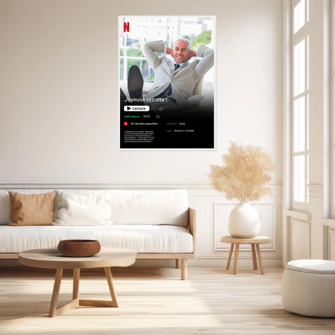 Affiche Personnalisée Poster Netflix Retraite