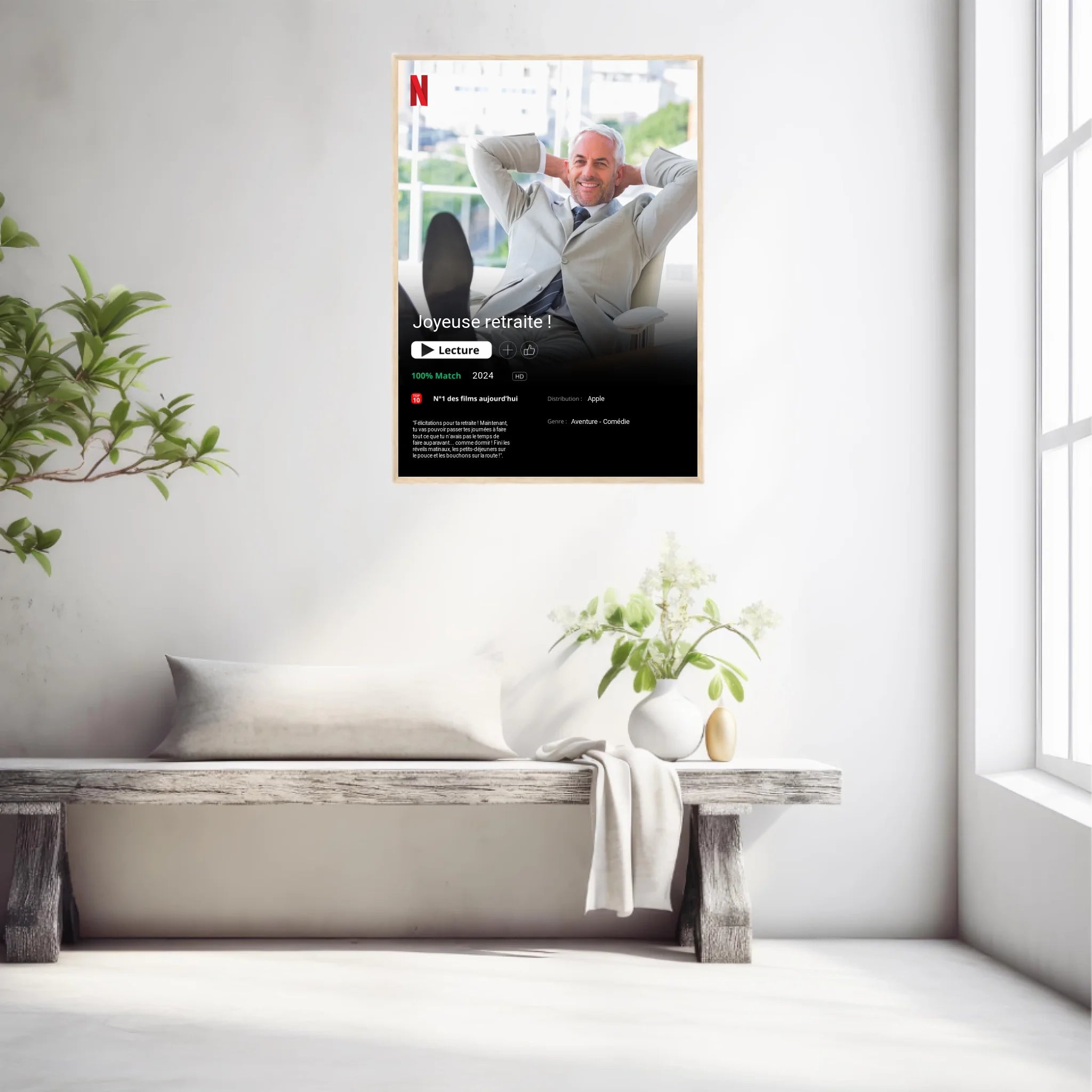 Affiche Personnalisée Poster Netflix Retraite