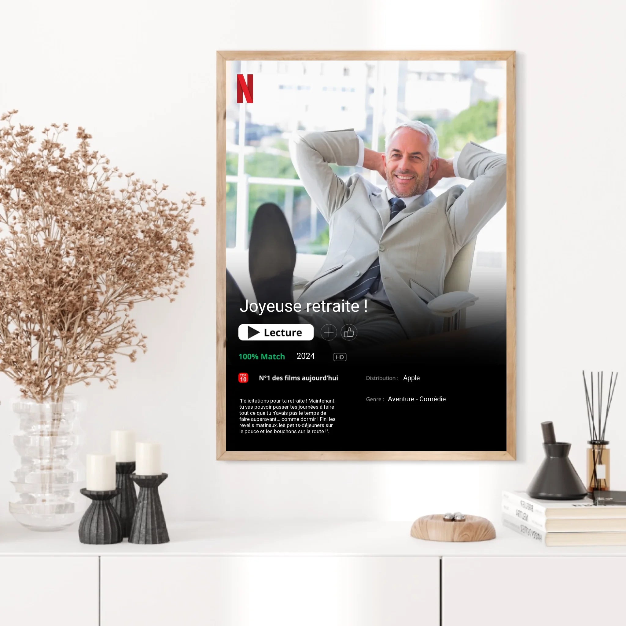 Affiche Personnalisée Poster Netflix Retraite