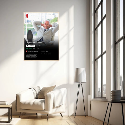 Affiche Personnalisée Poster Netflix Retraite
