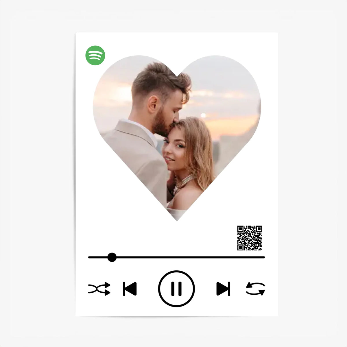 Affiche Musique Personnalisée Spotify Saint Valentin