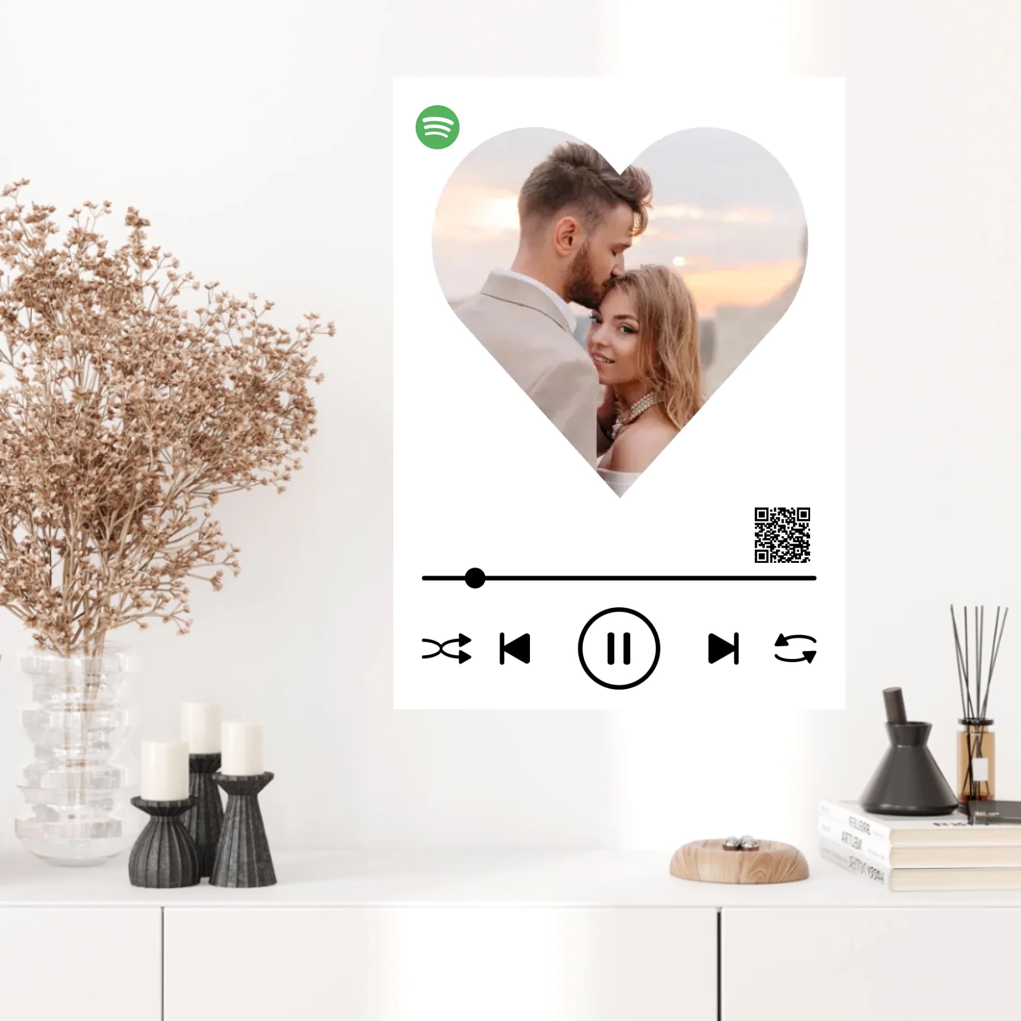 Affiche Musique Personnalisée Spotify Saint Valentin