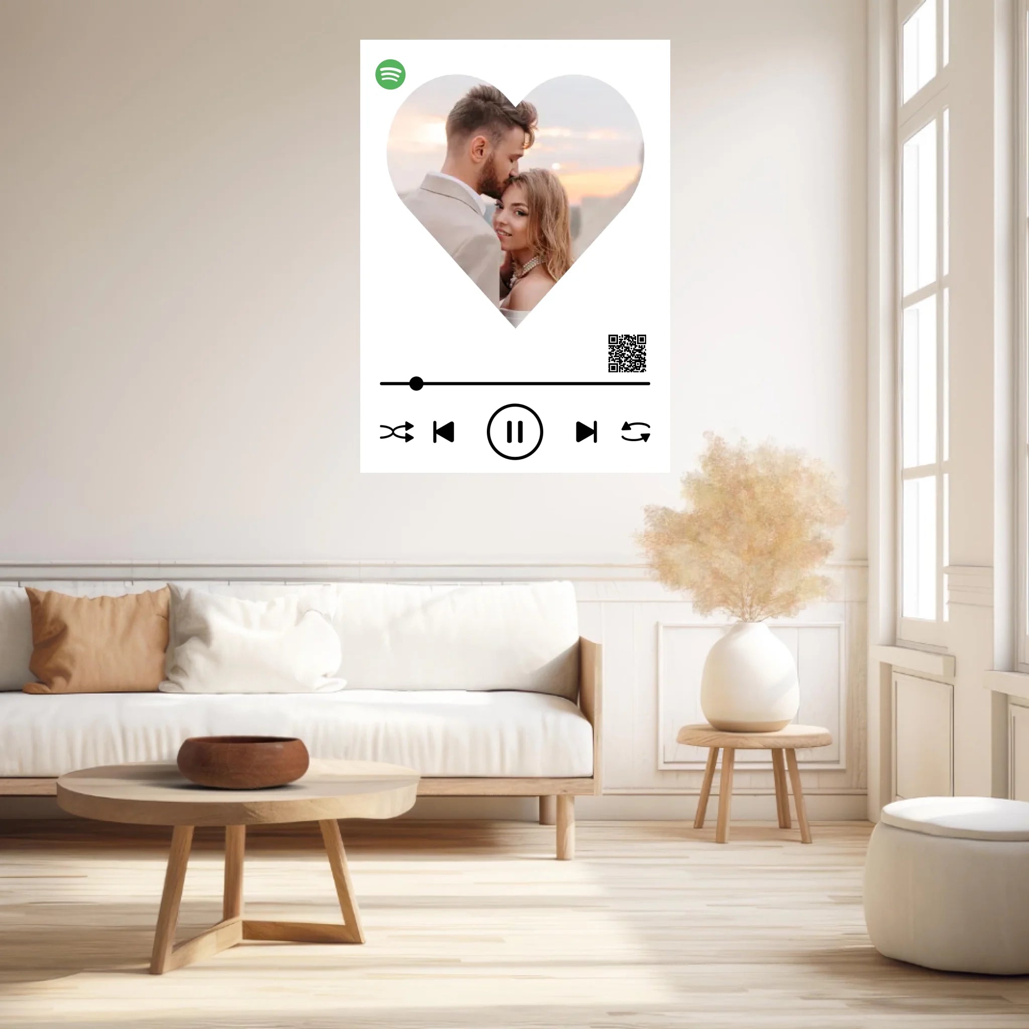 Affiche Musique Personnalisée Spotify Saint Valentin