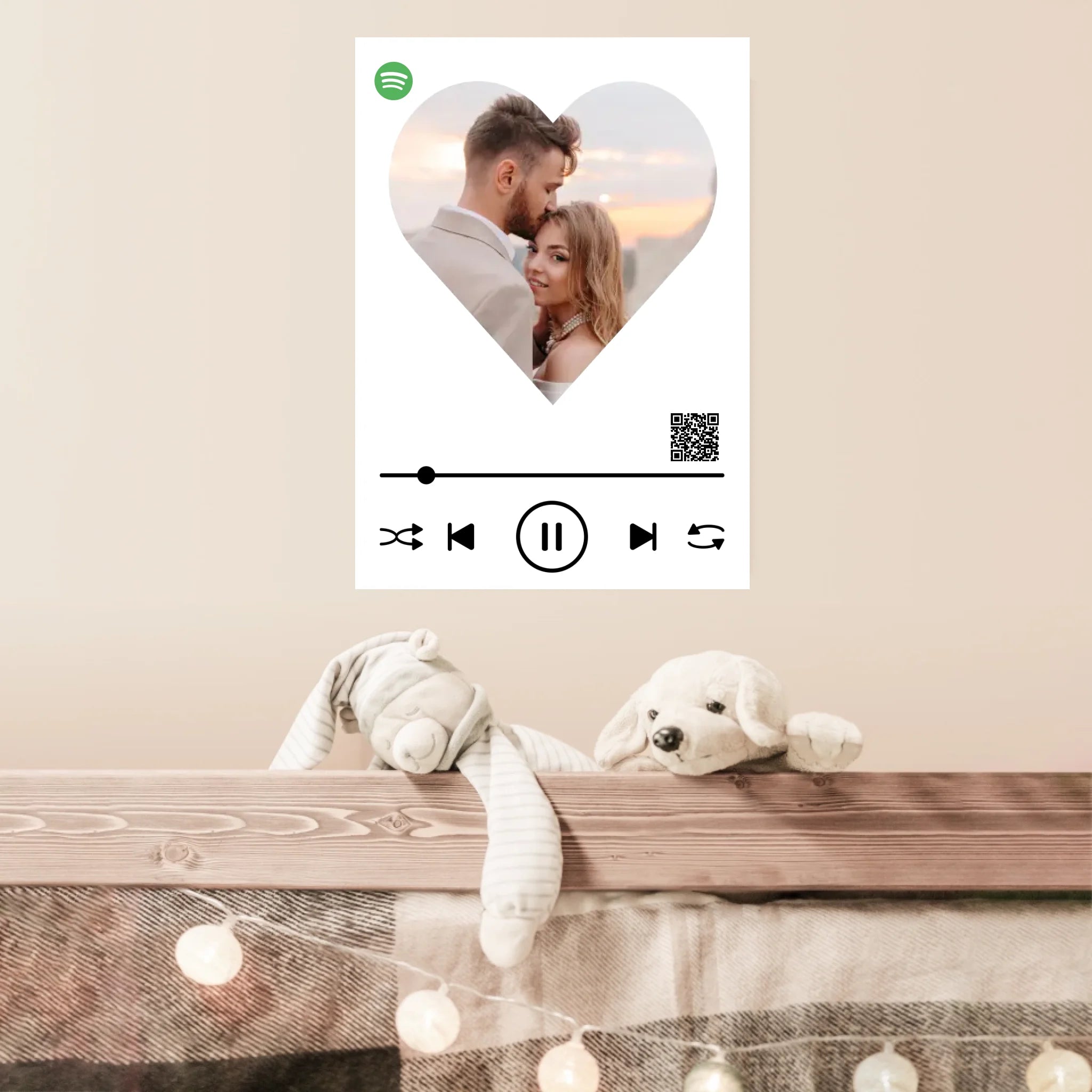 Affiche Musique Personnalisée Spotify Saint Valentin