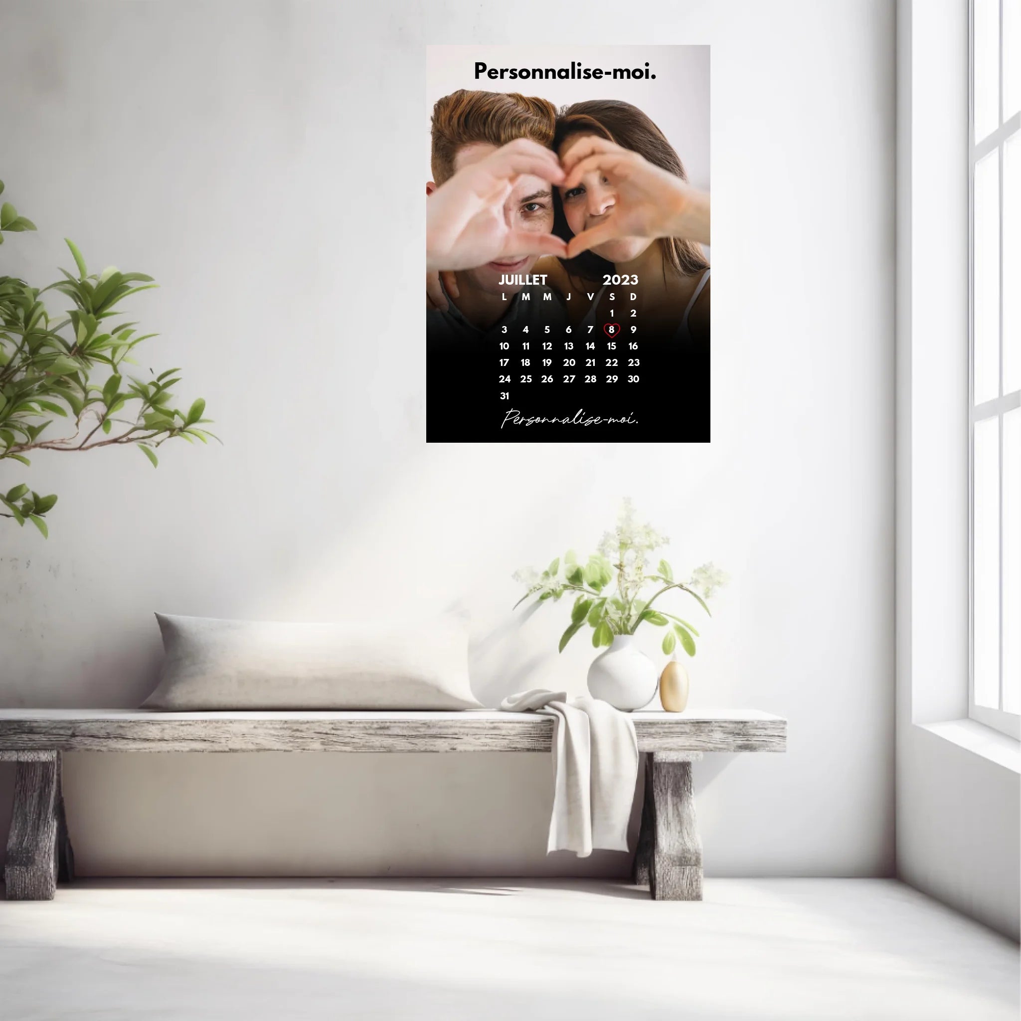 Affiche Personnalisée Calendrier Photo Couple