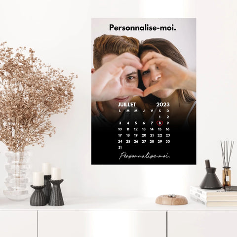 Affiche Personnalisée Calendrier Photo Couple