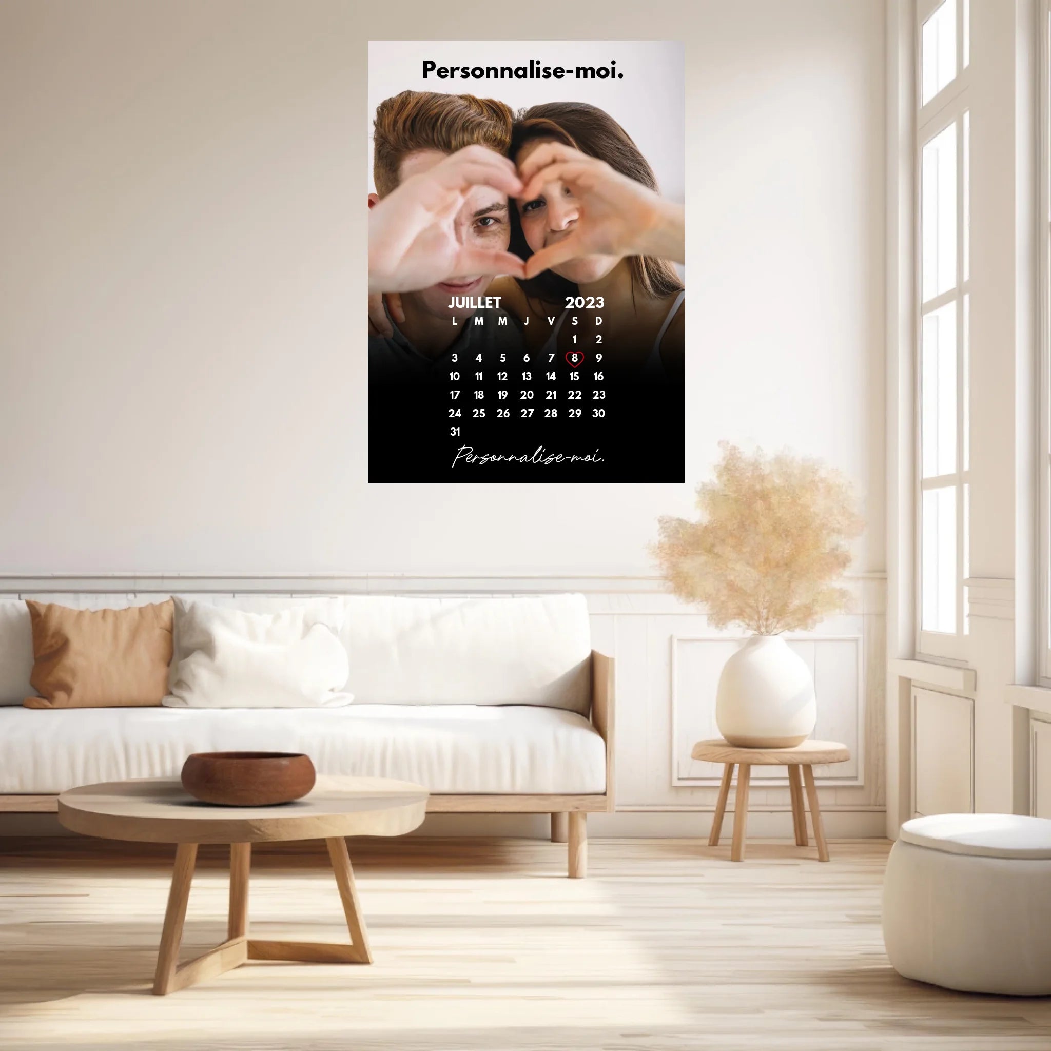 Affiche Personnalisée Calendrier Photo Couple