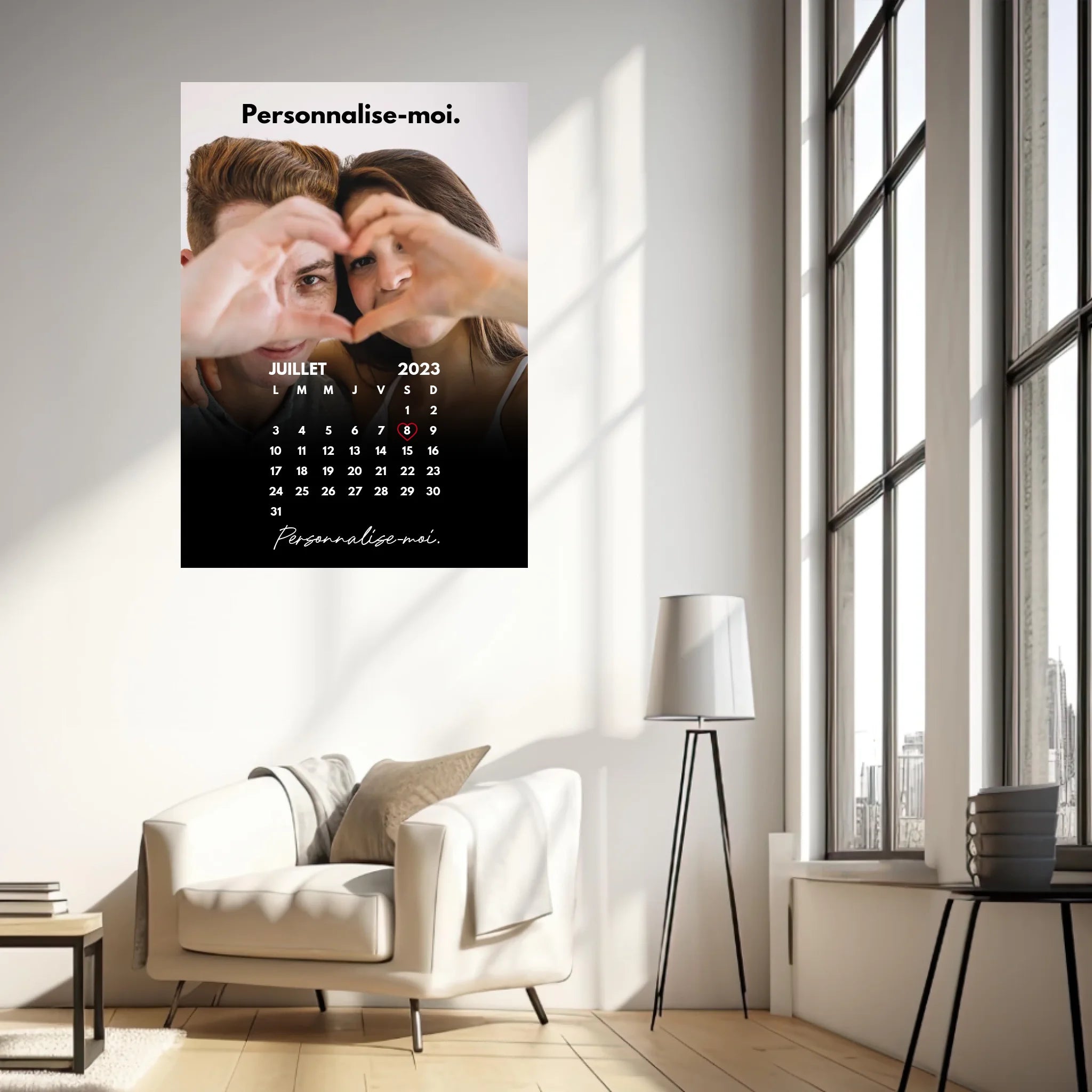 Affiche Personnalisée Calendrier Photo Couple