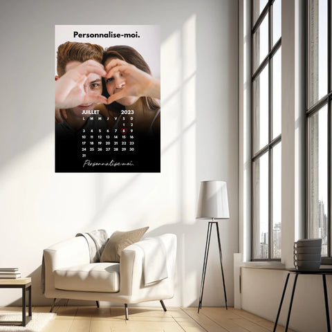 Affiche Personnalisée Calendrier Photo Couple