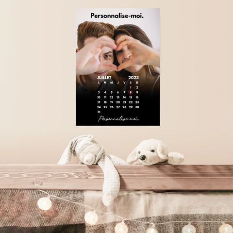 Affiche Personnalisée Calendrier Photo Couple