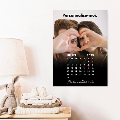 Affiche Personnalisée Calendrier Photo Couple