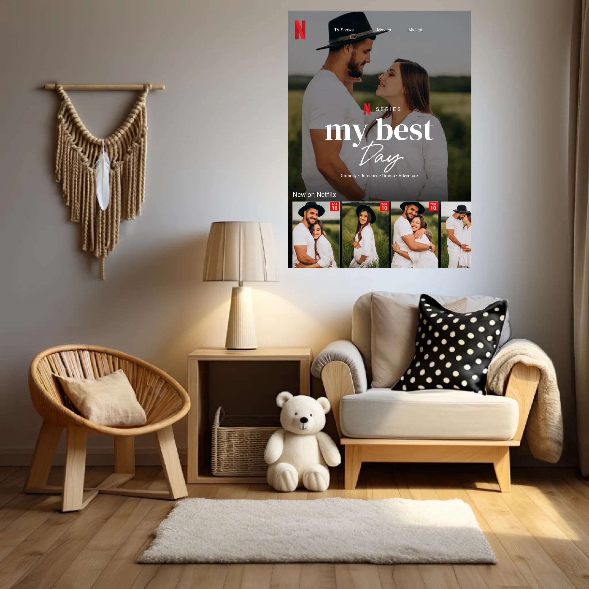 Affiche Personnalisée Netflix My Best Day
