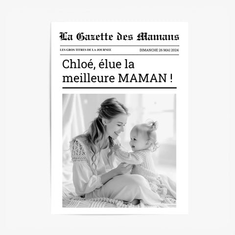 Affiche Personnalisée La Gazette des Mamans