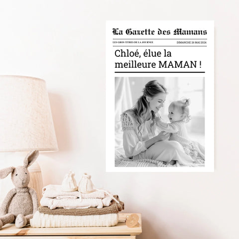 Affiche Personnalisée La Gazette des Mamans