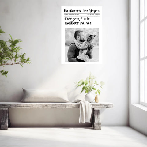 Affiche Personnalisée La Gazette des Papas